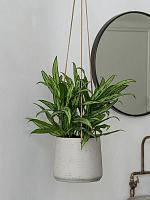 Кашпо подвесное Rough patt (hanging) l grey washed D20 H17 см