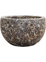 Кашпо Baq lava bowl relic black D40 H24 см