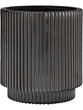 Кашпо Capi nature groove vase cylinder black Кашпо Capi nature groove vase cylinder black