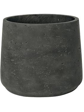Кашпо Rough patt xl black washed Кашпо Rough patt xl black washed