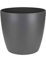 Кашпо Brussels® round anthracite D22 H20 см Кашпо Brussels® round anthracite D22 H20 см