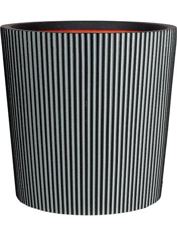 Кашпо Capi nature groove nl vase conical anthracite Кашпо Capi nature groove nl vase conical anthracite