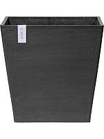 Кашпо Ecopots rotterdam wheels 50 dark grey L50 W50 H48 см