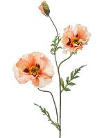 Цветок Мака персиковый искусственный W20 H90 см