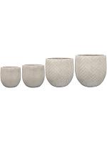 Кашпо Femke pot grey (набор 4 шт) D43 H41 см