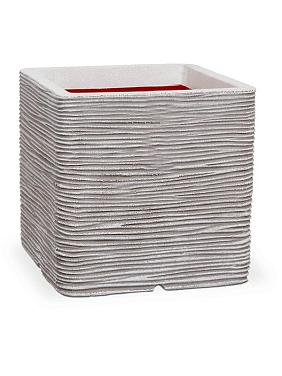 Кашпо Capi nature rib nl planter square ivory Кашпо Capi nature rib nl planter square ivory