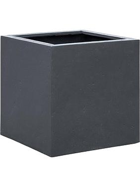 Кашпо Grigio cube anthracite