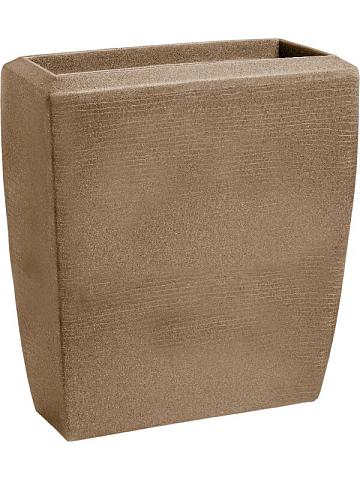 Кашпо Capi arc granite planter rectangle warm taupe Кашпо Capi arc granite planter rectangle warm taupe