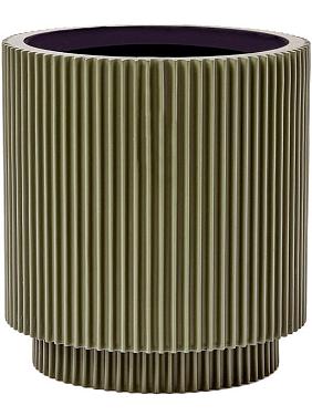 Кашпо Capi nature groove special vase cylinder green Кашпо Capi nature groove special vase cylinder green