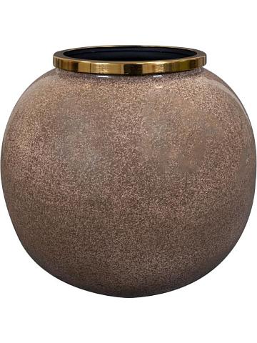 Кашпо Riven pot taupe