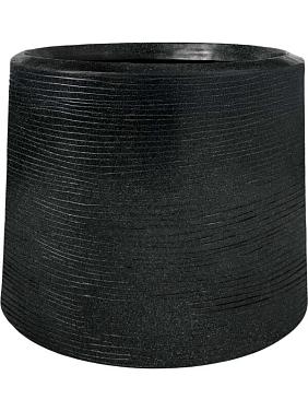 Кашпо Capi arc granite sandbag medium black