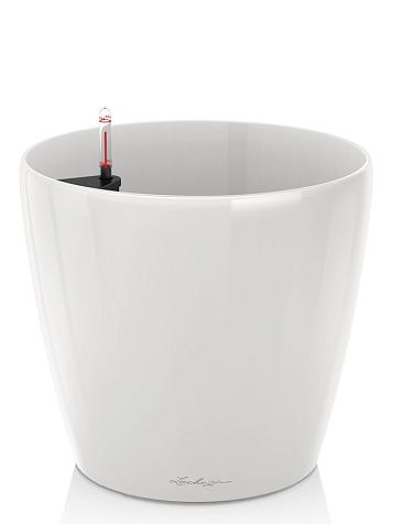 Кашпо Lechuza Classico 60 белый лакированный