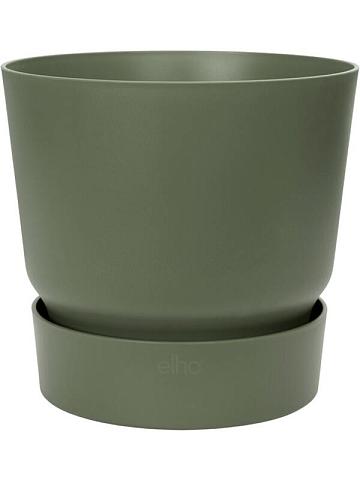 Кашпо с поддоном Greenville round leaf green Кашпо с поддоном Greenville round leaf green