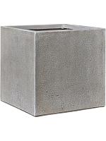 Кашпо Antwerp square planter grey brown L37 W37 H37 см