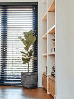 Кашпо Capi nature rib nl planter ball anthracite D43 H41 см Кашпо Capi nature rib nl planter ball anthracite D43 H41 см