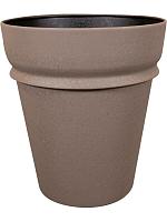 Кашпо Ilvy pot taupe D30 H34 см