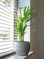 Кашпо Manuel pot shiny grey D16 H13 см