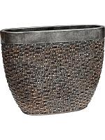 Кашпо Baq luxe lite universe layer oval bronze L50 W22 H40 см Кашпо Baq luxe lite universe layer oval bronze L50 W22 H40 см