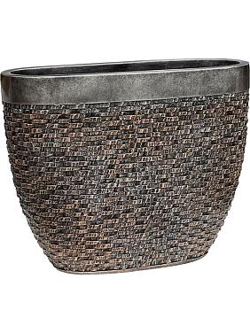 Кашпо Baq luxe lite universe layer oval bronze Кашпо Baq luxe lite universe layer oval bronze