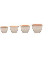 Кашпо Tiny pot white (набор 4 шт) D37 H26 см Кашпо Tiny pot white (набор 4 шт) D37 H26 см