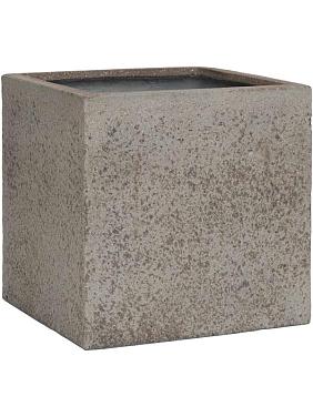 Кашпо Cement & stone block l dioriet grey Кашпо Cement & stone block l dioriet grey