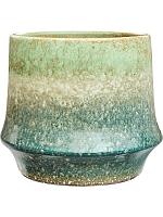 Кашпо Tidal pot dark aqua D30 H24 см