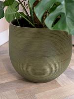 Кашпо Lydia pot shiny green D36 H32 см