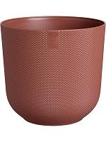 Кашпо Jazz round tuscan red D14 H13 см