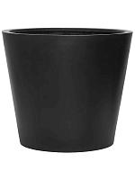 Кашпо Fiberstone bucket l black D70 H60 см