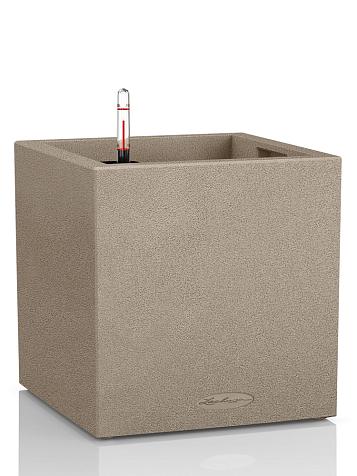 Кашпо Lechuza Canto Stone low 40 песочно-бежевый