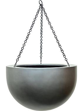Кашпо подвесное Baq gradient hanging bowl matt grey