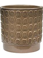 Кашпо Eno pebble pot grey D13 H13 см