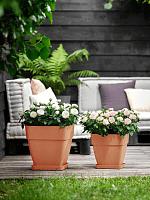 Кашпо Vibia campana square terra L36 W36 H36 см