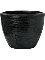 Кашпо Capi arc granite planter ball black D34 H25 см