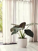 Кашпо Vibes fold round linen white D39 H36 см