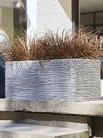 Кашпо Capi nature rib nl planter rectangle ivory L73 W39 H32 см Кашпо Capi nature rib nl planter rectangle ivory L73 W39 H32 см