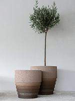 Кашпо Cinnamon pot black brown D30 H28 см