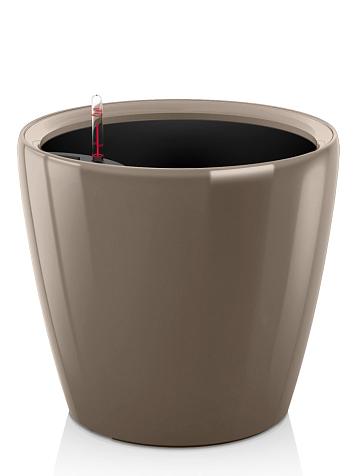 Кашпо Ola Dom Couple Deluxe 50 (42л) серо-коричневый лакированный