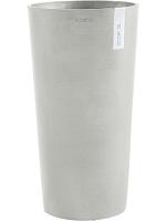 Кашпо Ecopots amsterdam extra high 90 white grey D50 H90 см
