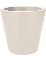 Кашпо Pure® straight round linen white D64 H68 см