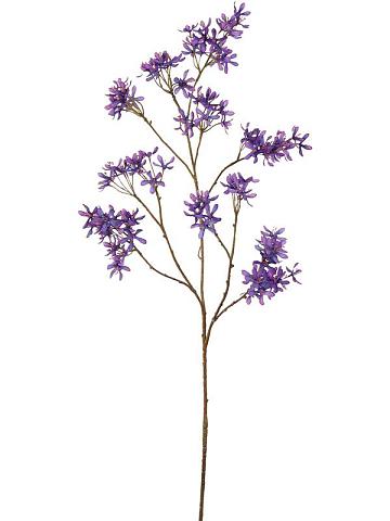 Ветка с фиолетовыми цветами искусственная Ветка с фиолетовыми цветами искусственная