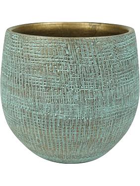 Кашпо Ryan pot shiny blue Кашпо Ryan pot shiny blue