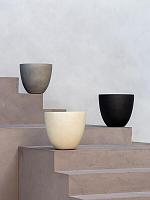 Кашпо Grigio egg pot anthracite D50 H45 см