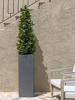 Кашпо Fiberstone yang grey L35 W35 H100 см