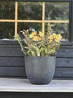 Кашпо Artstone bola pot black D55 H45 см