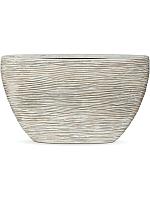 Кашпо Capi nature rib planter oval ivory L59 W14 H35 см