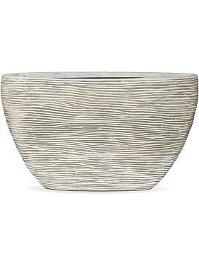 Кашпо Capi nature rib planter oval ivory Кашпо Capi nature rib planter oval ivory