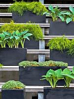 Кашпо Fiberstone balcony s black L50 W20 H20 см