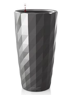 Кашпо Lechuza Diamante (антрацитовый лакированный)