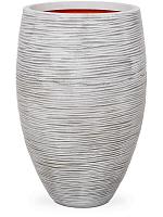 Кашпо Capi nature rib nl vase elegance deluxe ivory D50 H72 см